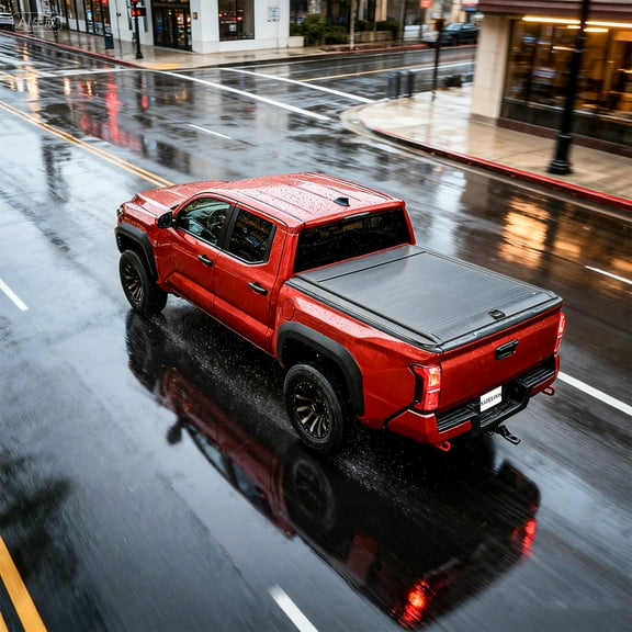 Retractable Truck Bed Tonneau Cover Compatible with 2016 2017 2018 2019 2020 2021 2022 2023 2024 Tacoma (5'/60") Retractable Hard Truck Bed Cover Password Lock