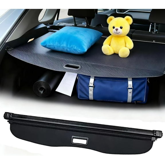 Retractable Trunk Cargo Shade for BENZ GLK 2010-2015 | Trunk Cargo Cover & Luggage Security Shade | Black Canvas, Anti-Peeping Privacy Screen | Easy Installation
