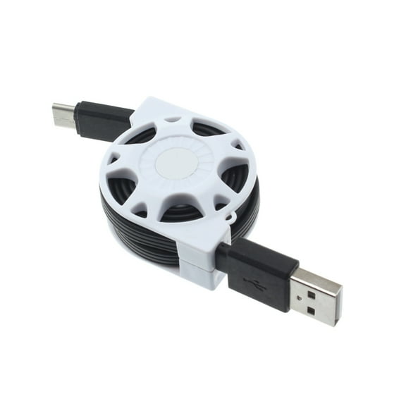Retractable USB Cable Compatible With Amazon Fire HD 10 (9th Gen 2019) - Type-C Charger Power Cord USB-C