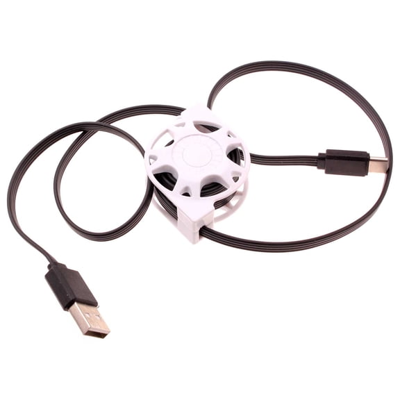 Retractable USB Cable for Cricket Debut S3, Icon 6 - Type-C Charger Power Cord USB-C for Cricket Debut S3, Icon 6
