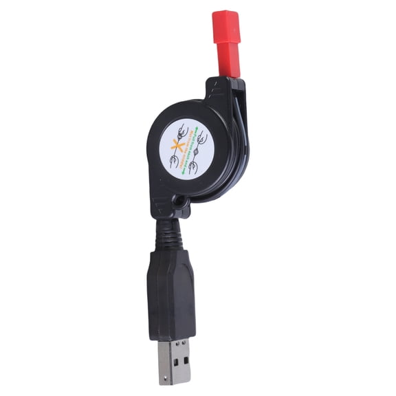 Retractable USB to JSTs Female 3.7V Charging Line for Helicopters and Packs