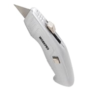 Retractable Utility Knife with Blade Storage, Heavy Duty Box Cutter for Cartons, Cardboard and Boxes