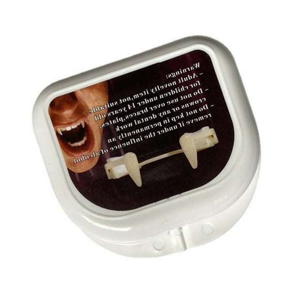 Retractable Vampires Fangs Horrifying Vampires Fangs Teeth 3PCS Teeth Grinder Sleep Guard for Kids Teeth Filler for Broken Front Tooth Teeth Thermal Fitting Beads Tooth Filler for Broken