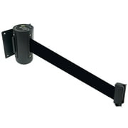 Retractable Wall Barrier By VIP Crowd Control in 156 Black Belt