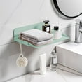 thumbnail image 1 of Retractable Wall Storage Shelf Organizer, Nail Free No Punch Multi-Layer Durable Waterproof Shelf for Bathroom Kitchen Office Dormitory Home Organization Use, 1 of 6
