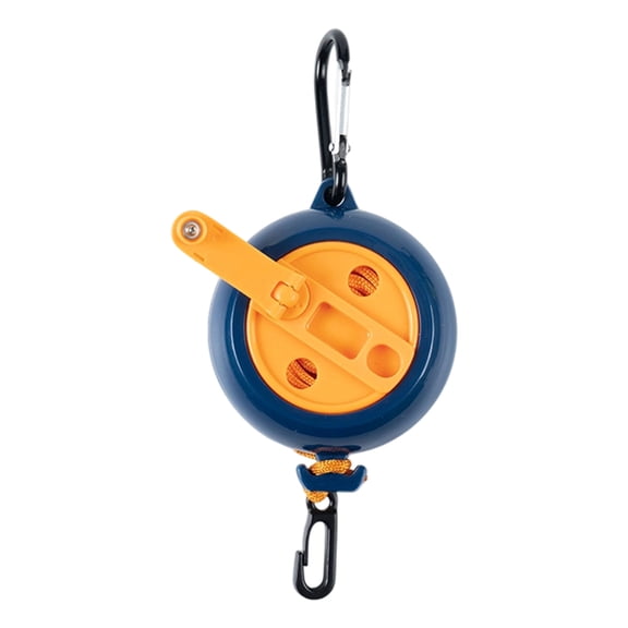 Temporary Drying Line Round Winding Reel, Portable Quick-Setup Design for Hotel Stays, Camp Laundry, Small Apartments