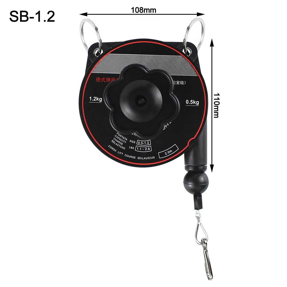 Retractable spring balancer accessory with hook and wire rope - Walmart.com