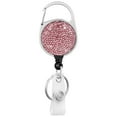 thumbnail image 1 of Retractables Keyring Wire Rope Rhinestones Badges Holder Antitheft Buckle Rope Outdoor Retractables Keychains, 1 of 7