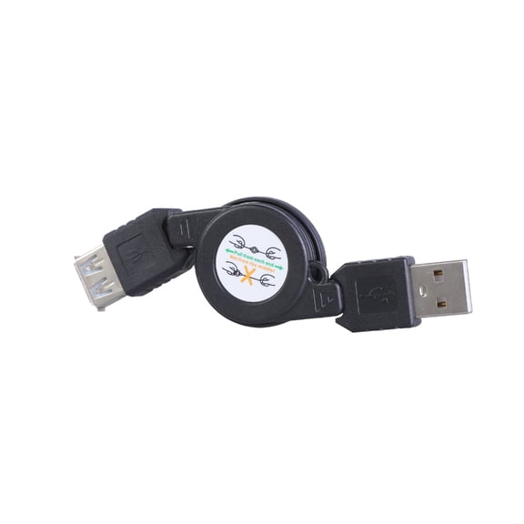 Retractables USB 2.0 Extension Cord Male to Female Extendable Cable for Charging and Data Transfer