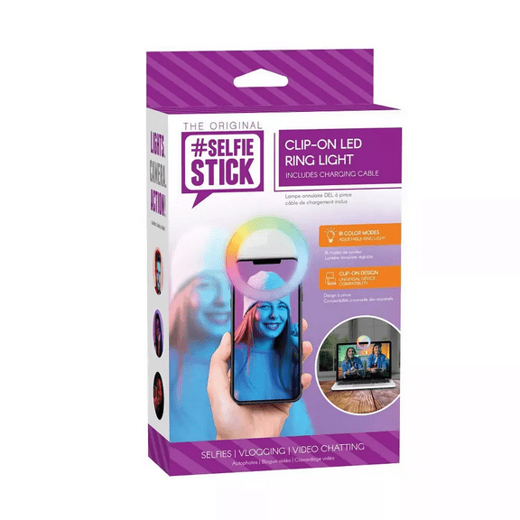 Retrak Rainbow Selfie Light Clip - Rainbow