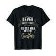 thumbnail image 1 of Retried Men Musician Guitarist Gift Idea Music Guitar T-Shirt Black Tee, 1 of 5