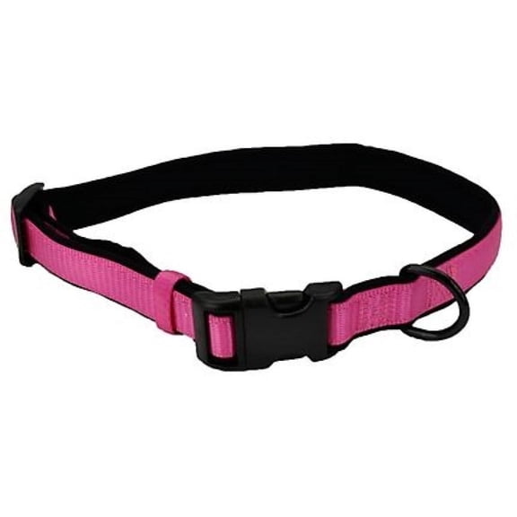 Retriever 15422 Q AQB18 Polyester Adjustable Soft Dog Collar, Pink, 26 in.