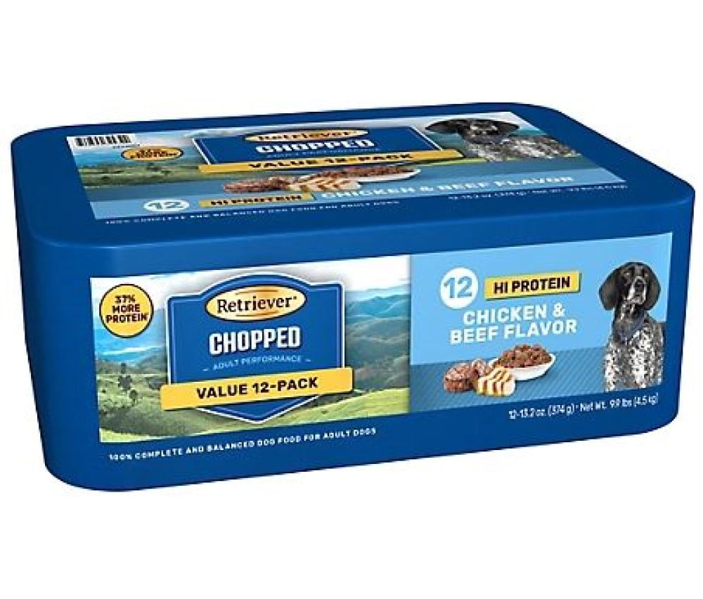 Retriever Adult Hi Protein Chicken & Beef Flavor Wet Dog Food, 13.2 oz