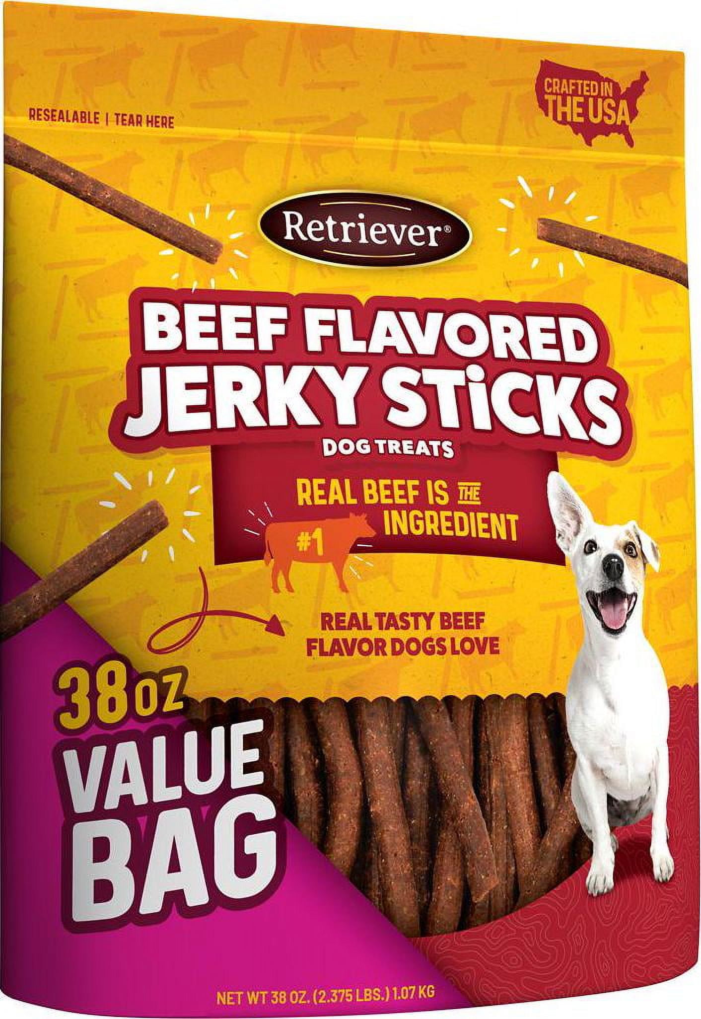 Retriever Beef Flavor Jerky Sticks Dog Treats, 38 oz.