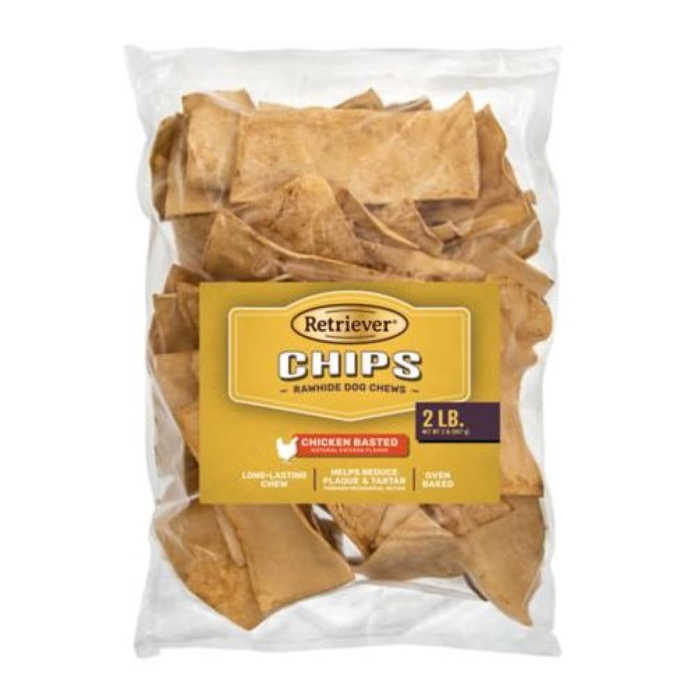 Retriever Chips 373TSC 2lb OvenBaked Chicken Basted Flavor Dog Chew