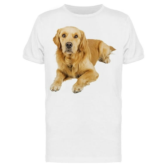 Retriever Lying Down T-Shirt Men -Image by Shutterstock, Male Small