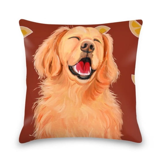 Retriever Orange Pillow
