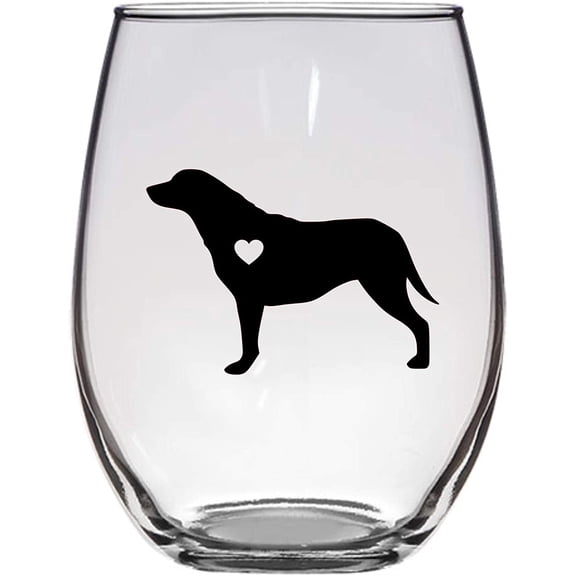 Retriever Wine Glass, 21 Oz, I love my Lab, Lab Wine Glass, Yellow Lab, Black Lab, Brown Lab, Silver Lab