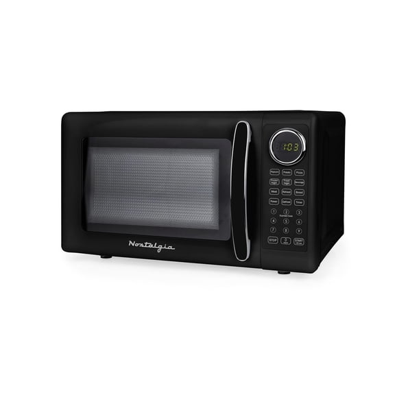 Retro 0.7 Cu. Ft. Microwave Oven - Aqua, Pink, Black, Cream