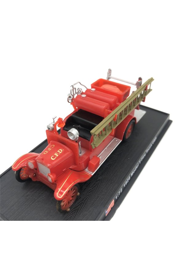 Retro 1/72 Scale USA 1926 Model T Fire Truck Model for Display Home Decoration Gifts