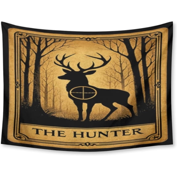 Retro 100 Days of School Camo Buck Pencil Deer Hunting Vertical Tapestry, Decor Tapestry Wall Hanging for Bedroom, Tapestries Poster Blanket 30X40