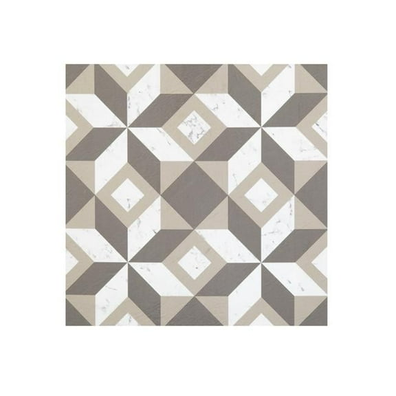Retro 12 x 12 in. Self Adhesive Vinyl Floor Tile - Prism Marble - 20 Tiles & 20 sq. ft.