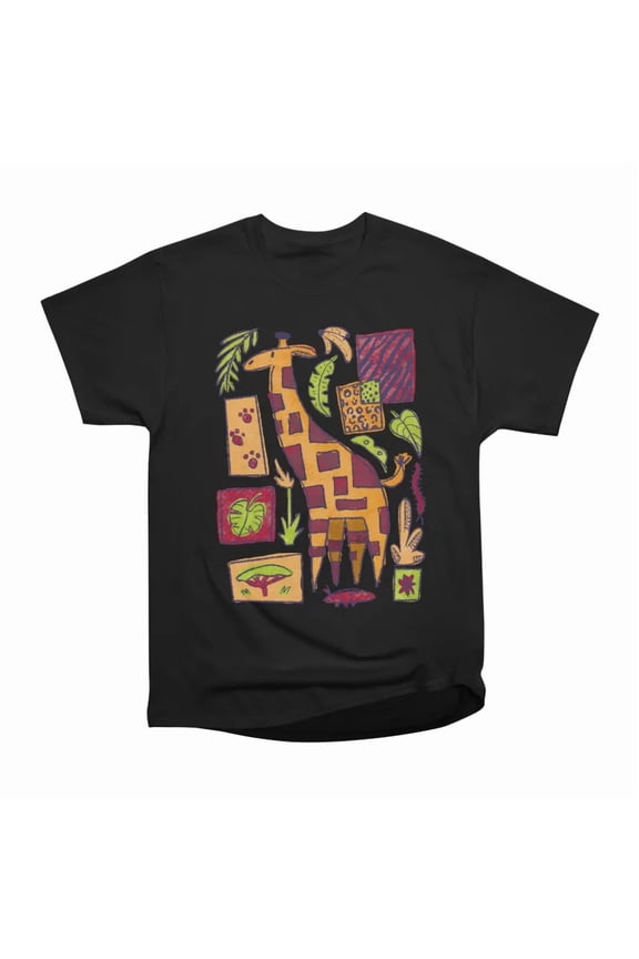 Retro 1950s Midcentury Giraffe Safari Pattern T-Shirt Tee Gift For Him Merch For Her Appar