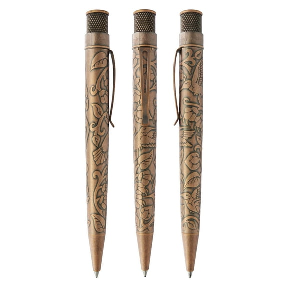 Retro 1951 Tornado Smithsonian Hummingbird & Flowers Rollerball Pen