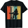 thumbnail image 1 of Retro 1970's Style Keyboard Keyboardist Musician T-Shirt, 1 of 4