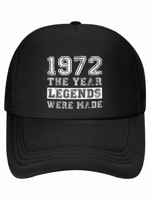 Retro 1972 Legends were Made Distressed 54th Birthday Baseball Cap
