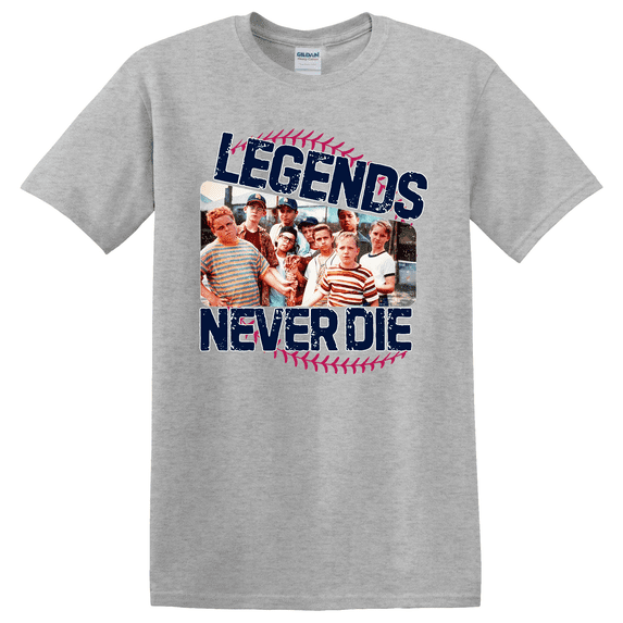 Retro 1990S Legends Never Die Baseball Squad Crew Baseball Vintage Birthday T-shirt