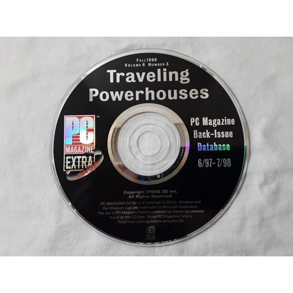 Retro 1998 Cd-Rom Pc Magazine Back Issue Database 6-97 To 7-98 Free Shipping New