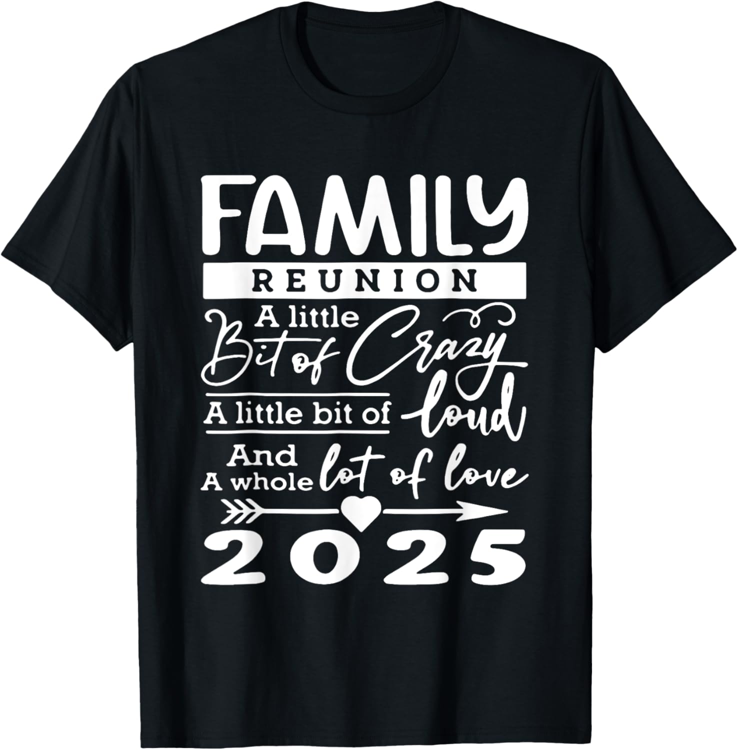 Retro 2025 Family Reunion A Little Bit Of Crazy Funny Family T Shirt Retro 2025 Family Reunion A Little Bit Of Crazy Funny Family T Shirt