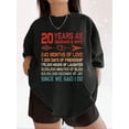 thumbnail image 1 of Retro 20th Wedding Anniversary Shirt for Husband and Wife 20 Years Married Vintage Graphic Tee Funny Anniversary Gift for Couples Since We Said I Do, 1 of 6