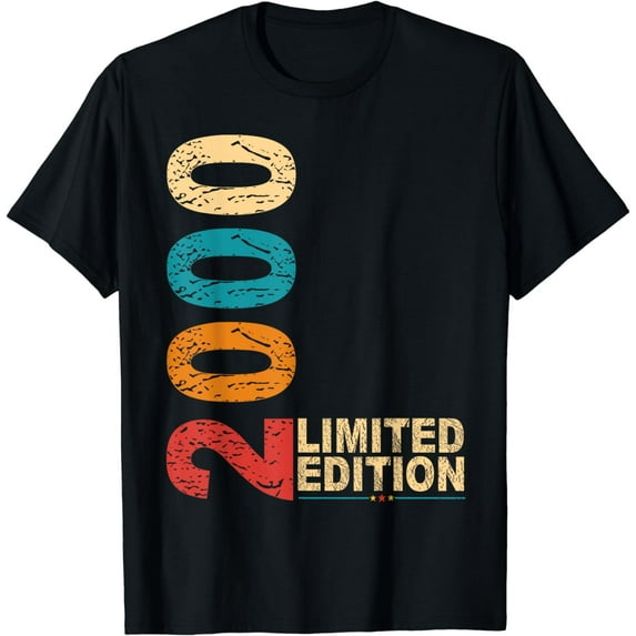 Retro 24th Birthday Gifts Men Womenl 24 Years Old Vintage 20 T-Shirt