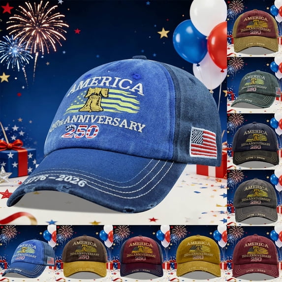 Retro 250th Anniversary USA Baseball Cap