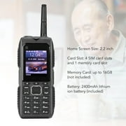 Retro 2G Cell Phone With Big Buttons, 2400mAh Battery, MP3 Playback, Antenna For Clear Calls