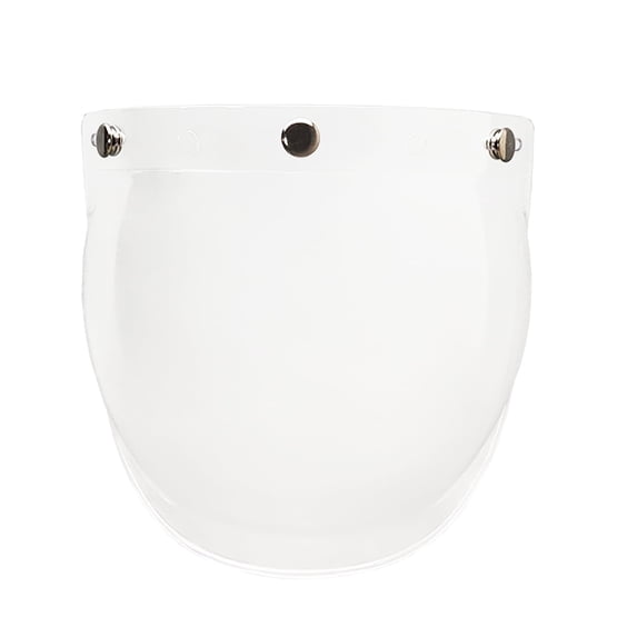 Retro 3 Snaps Bubble Visor for Open Face Helmets Vintage Shield Accessories