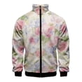thumbnail image 1 of Retro 3d Printed Plants Flower Jacket For Men Outdoor Street Oversized Coat Floral Pattern Zipper Jackets Women Kids Clothes, 1 of 7