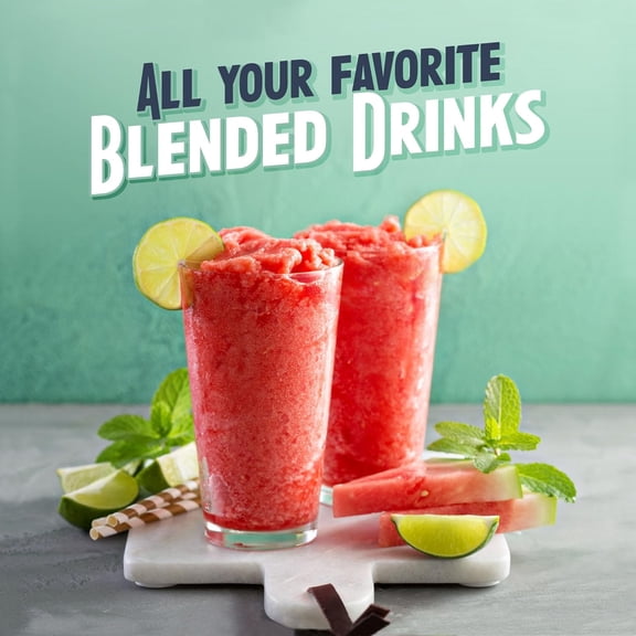 Retro 40-Ounce Frozen Beverage Station - Slushie Machine and Ice Shaver with Automatic Mixing for Soda, Cocktails and Margaritas - Easy & Safe Use - Red