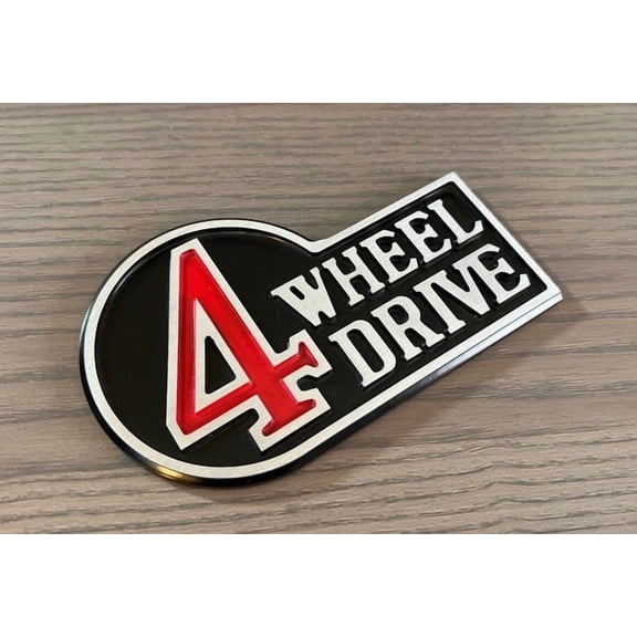 Retro 4Wheel Drive Badge (aluminum)