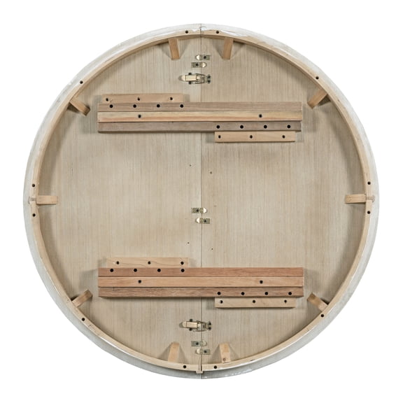 Retro 5 Dining Array - 42"-58" Table With 16" Leaf And Elegant Upholstered Chairs (natural Natural Extendable 4 Stylish