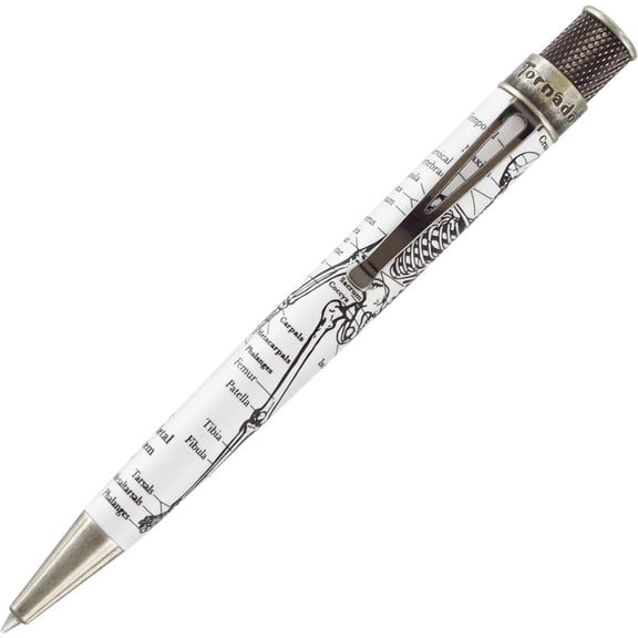 Retro 51 Tornado Vintage Metalsmith - Dr. Gray Skeleton Rollerball Pen