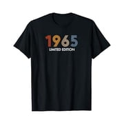 Retro 55 Years Vintage Birthday Gifts 1965 Limited Edition 55Th Birthday T-Shirt Unisex S To 5XL
