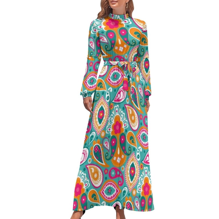 Retro 60s Ar Dress Groovy Abstract Print Kawaii Maxi Dress Bohemia Long Dresses High Waist Pattern Clothing - Walmart.com Retro 60s Ar Dress Groovy Abstract Print Kawaii Maxi Dress Bohemia Long Dresses High Waist Pattern Clothing - Walmart.com