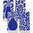 thumbnail image 1 of Retro 60s Groovy Hippie Navy Botanical Flower Matisse Floral Kitchen Towels,Dish Cloth Flour Sack Hand Towel for Farmhouse Kitchen Decor,26x18 Inches Cotton Dish Towels Dishcloths, 1 of 5
