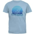 thumbnail image 1 of Retro 70's Sunset Old Saybrook Whale Mens T Shirt Light Blue LG, 1 of 1