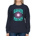 thumbnail image 1 of Retro 70S  Radiate Positivity Sweatshirt Women -Image by Shutterstock, Female Small, 1 of 4