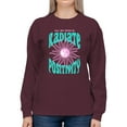thumbnail image 1 of Retro 70S  Radiate Positivity Sweatshirt Women -Image by Shutterstock, Female x-Large, 1 of 4