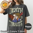 thumbnail image 1 of Retro 70S Skippy Rabbit Death To Tyrants Comfort Colors T-Shirt, Robin Hood Disney, Walt Disney World, Disneyland Vacation Shirt, 1 of 5